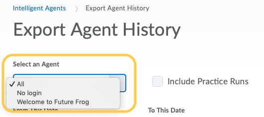 Agent Select Agent