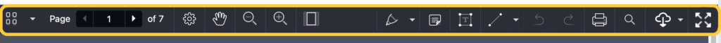Annotation Tool toolbar