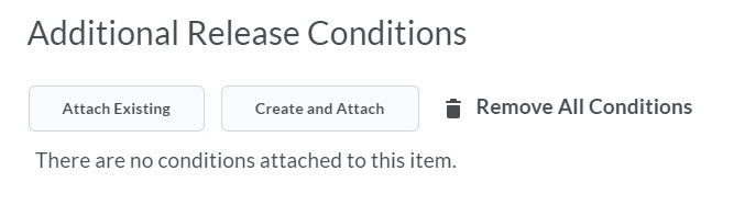release conditions