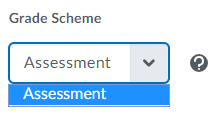 Assessment Grade Scheme
