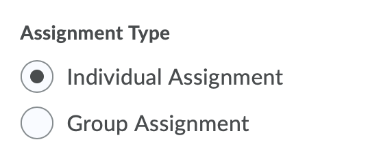 Assignment Type