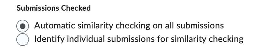 Automatically check simliiarity on all submissions