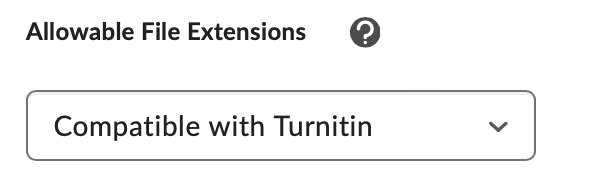 Compatible with Turnitin allowable file extensions