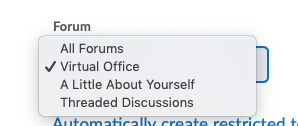 Discussion Forum Selection for Groups