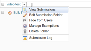 Edit Submission Folder