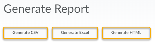 Generate Survey Report