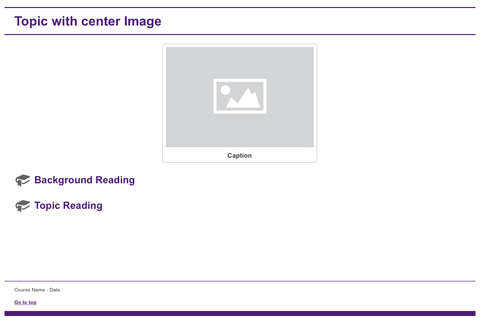 Geo  Purple Template Topic with Center Image