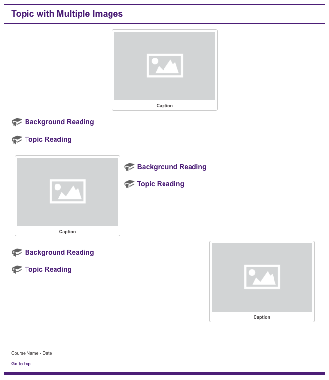 Geo Purple Template Topic with Multiple Images