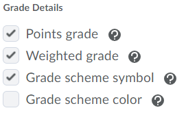 Grade Details weighted