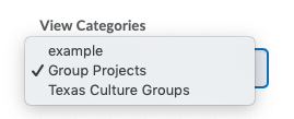 Groups View Categories