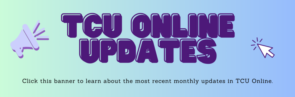 TCU Online Updates Slider TCU Online Updates Slider