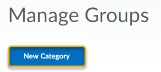 Manage Groups New Category
