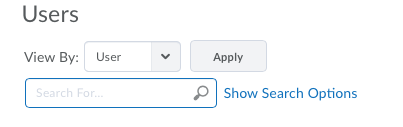 Show Search Options Feedback