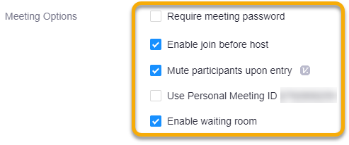 meeting options