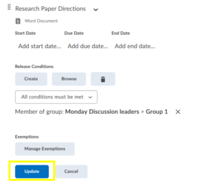 Saving changes to formalize restrictions